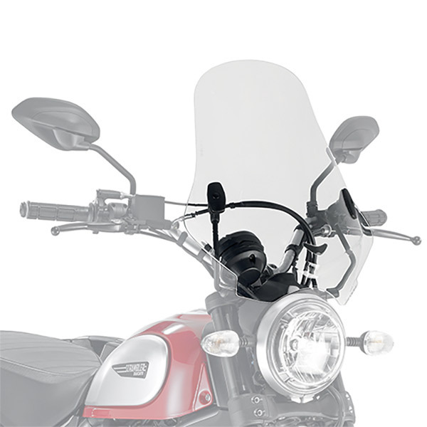 Motorrad Windschutzscheibe Airstar Ducati Scrambler 15-17 Givi klar Montagesatz 