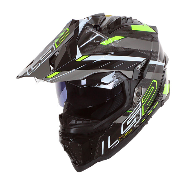 Trail-Helm LS2 MX701 Explorer Carbon Solid Glossy Titanium - EuroBikes