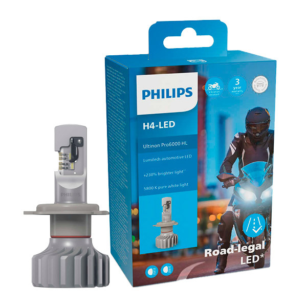 Philips Ultinon Pro6000 H4-LED Scheinwerferlampe mit